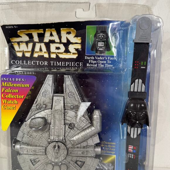 Star Wars Collector Timepiece Darth Vader Watch Millenium Falcon Watch Case - Picture 5 of 6